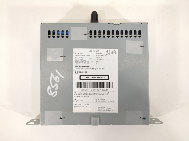 Recambio de sistema audio / radio cd para citroën c4 lim. feel referencia OEM IAM 9805593680  