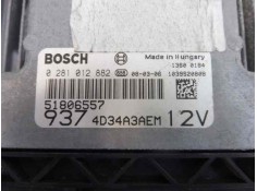 Recambio de centralita motor uce para alfa romeo 147 (190) 1.9 jtd 120 sport referencia OEM IAM 51806557 0281012882  2