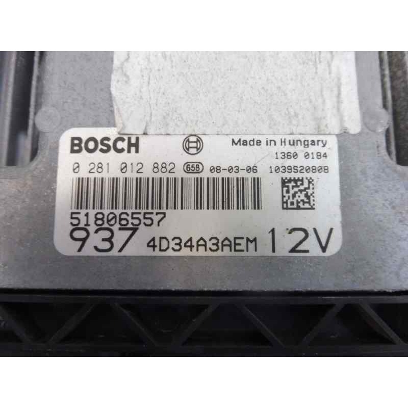 Recambio de centralita motor uce para alfa romeo 147 (190) 1.9 jtd 120 sport referencia OEM IAM 51806557 0281012882 