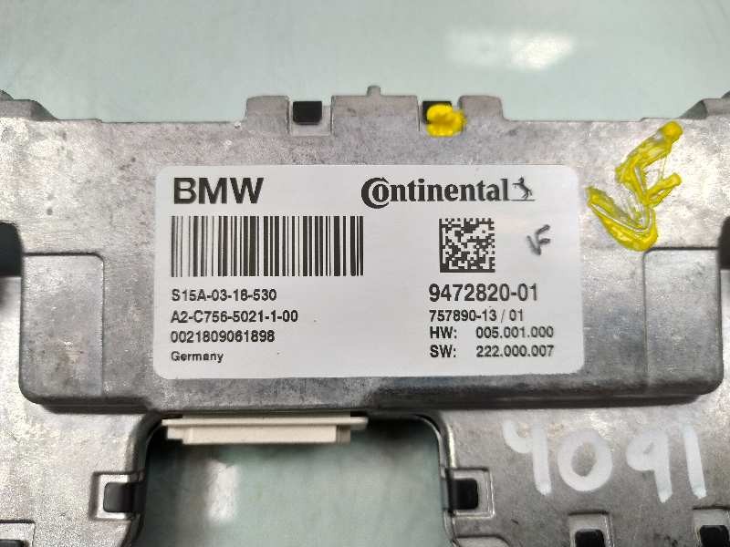 Recambio de no identificado para bmw serie x3 (g01) xdrive20d xline referencia OEM IAM 9472820 A2C7565021100 0021809061898