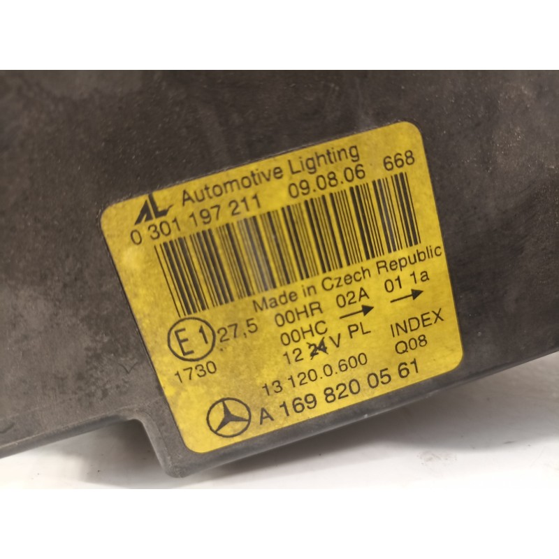 Recambio de faro izquierdo para mercedes-benz clase a (w169) a 200 cdi a-edition referencia OEM IAM A1698200561  