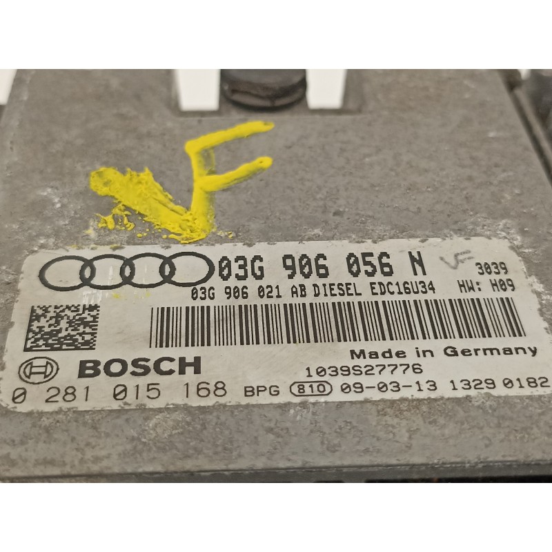 Recambio de centralita motor uce para audi a3 (8p) 1.9 tdi ambiente referencia OEM IAM 03G906056N 0281015168 