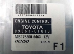 Recambio de centralita motor uce para toyota corolla verso (r1) 2.0 d-4d luna referencia OEM IAM 896610F010 1758006463  2