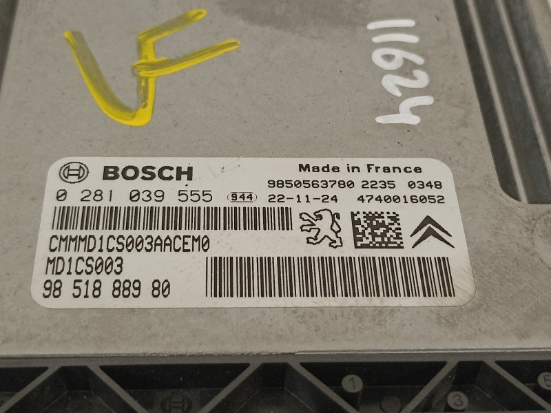 Recambio de centralita motor uce para toyota proace city referencia OEM IAM 9851888980 0281039555 