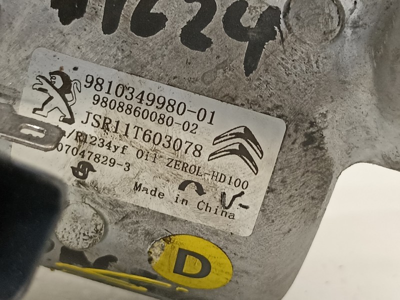 Recambio de compresor aire acondicionado para toyota proace city referencia OEM IAM 9810349980  