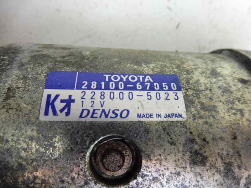 Recambio de motor arranque para toyota land cruiser (j15) basis referencia OEM IAM 2810067050 2280006023 