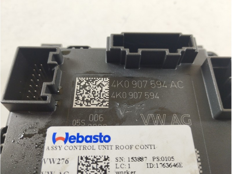 Recambio de modulo electronico para volkswagen t-roc advance referencia OEM IAM 4K0907594AC 4K0907594 