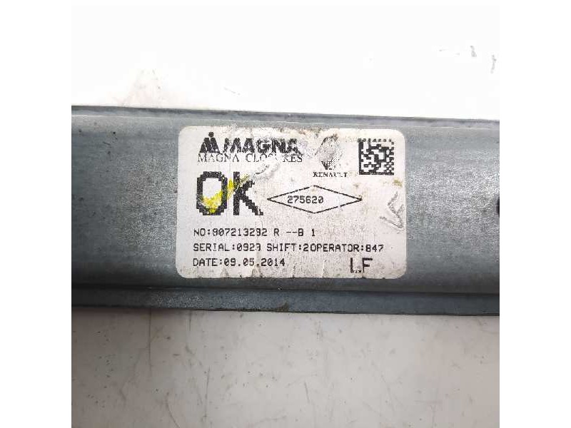 Recambio de elevalunas delantero izquierdo para dacia sandero ambiance referencia OEM IAM 807213282R  