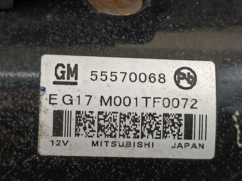 Recambio de motor arranque para opel astra j lim. 1.6 cdti dpf referencia OEM IAM 55570068  