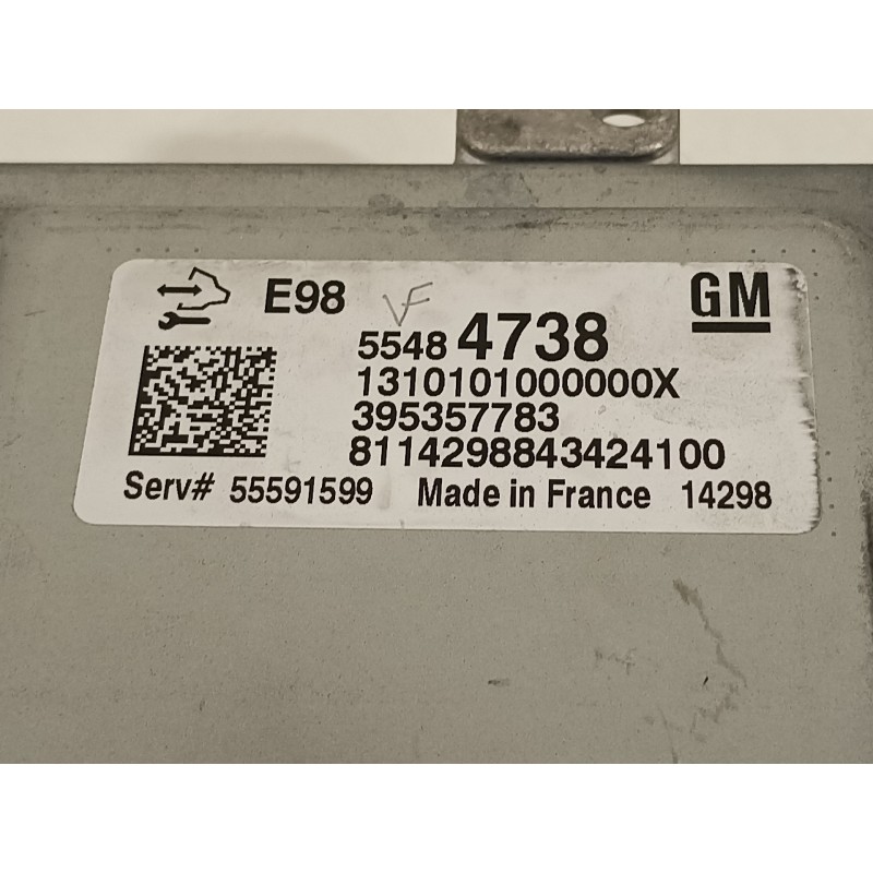 Recambio de centralita motor uce para opel astra j lim. 1.6 cdti dpf referencia OEM IAM 55484738  