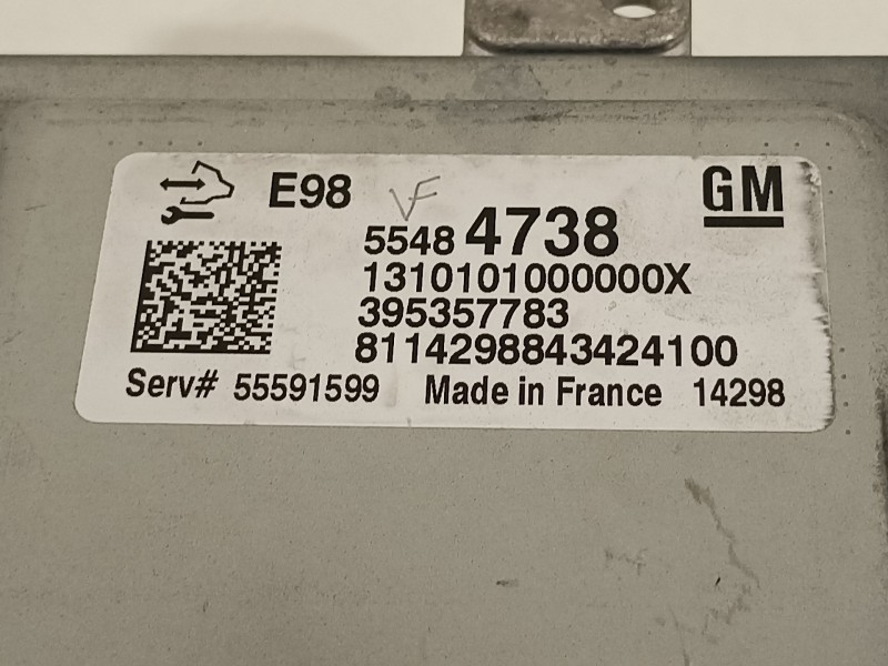 Recambio de centralita motor uce para opel astra j lim. 1.6 cdti dpf referencia OEM IAM 55484738  