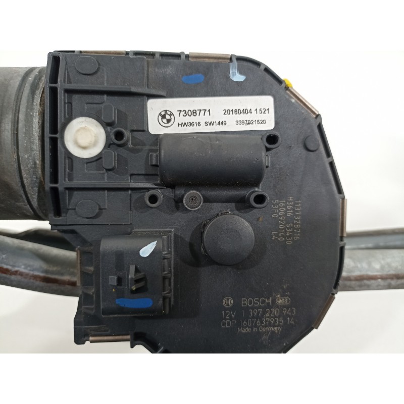 Recambio de motor limpia delantero para bmw serie 5 touring (f11) 530d xdrive referencia OEM IAM 7306266 3397021520 7308771