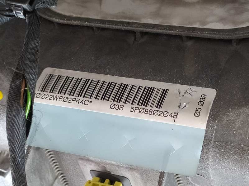 Recambio de kit airbag para seat altea (5p1) hot referencia OEM IAM 5P0880204B 5P0880201 1K0909605C