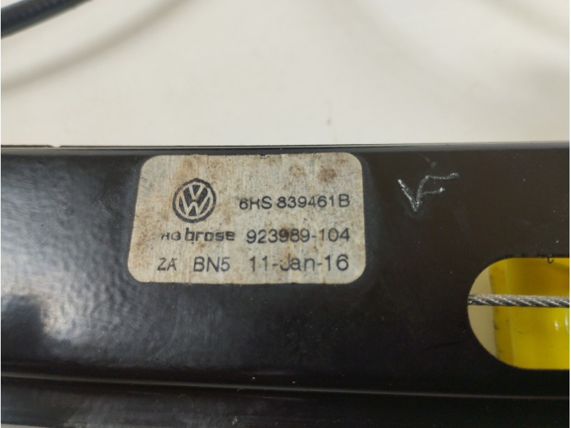 Recambio de elevalunas trasero izquierdo para volkswagen polo (6c1) crosspolo referencia OEM IAM 6HS839461B 6R0959811AA 