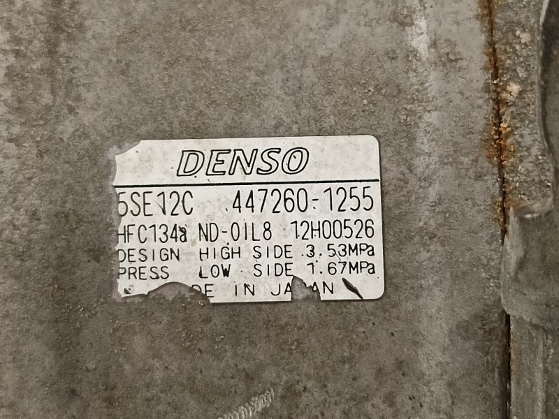 Recambio de compresor aire acondicionado para toyota rav 4 (a3) executive referencia OEM IAM 4472601255  