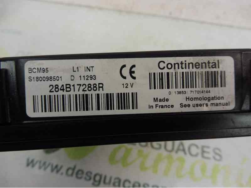 Recambio de caja reles / fusibles para renault megane iii berlina 5 p emotion referencia OEM IAM 284B17288R S180098501 
