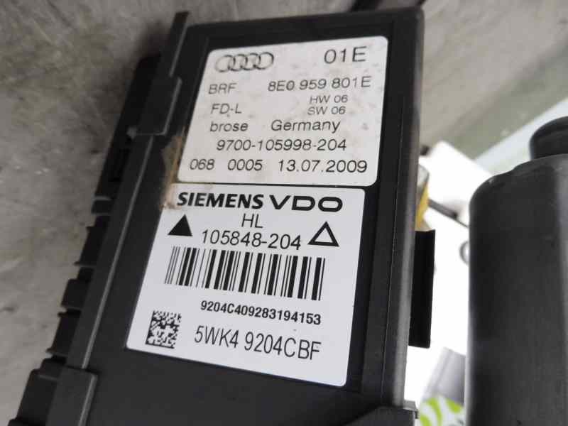 Recambio de elevalunas trasero izquierdo para seat exeo berlina (3r2) reference referencia OEM IAM 8E0839461C 3R5839607 8E095980