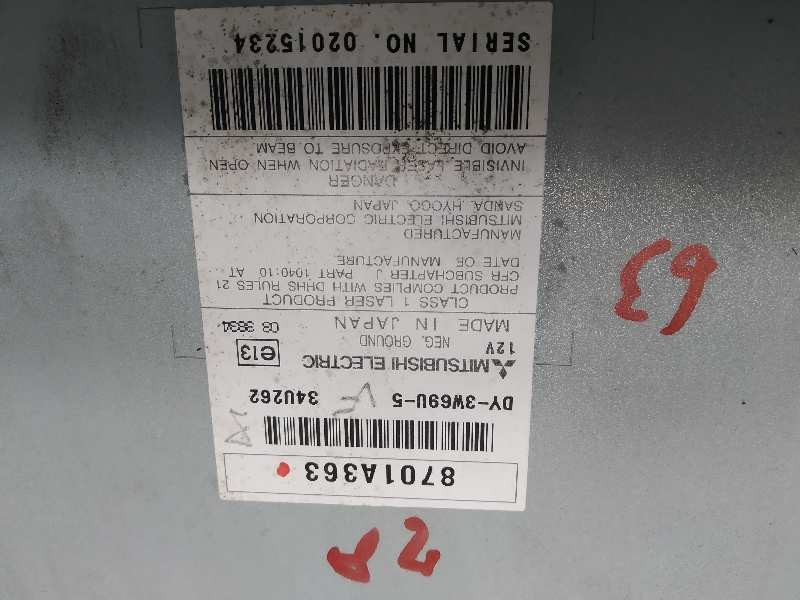 Recambio de sistema audio / radio cd para citroën c-crosser xtr referencia OEM IAM 8002A139XA 8701A363 