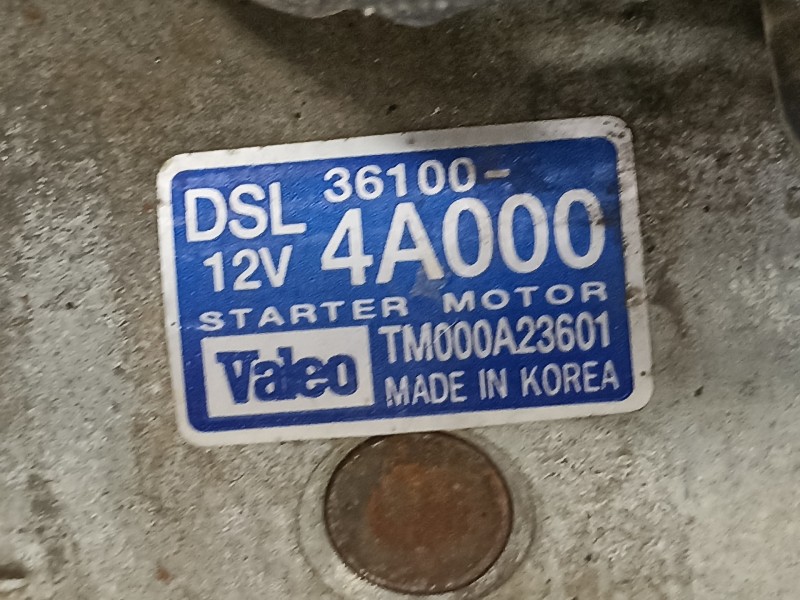 Recambio de motor arranque para kia sorento 2.5 crdi concept referencia OEM IAM 361004A000  