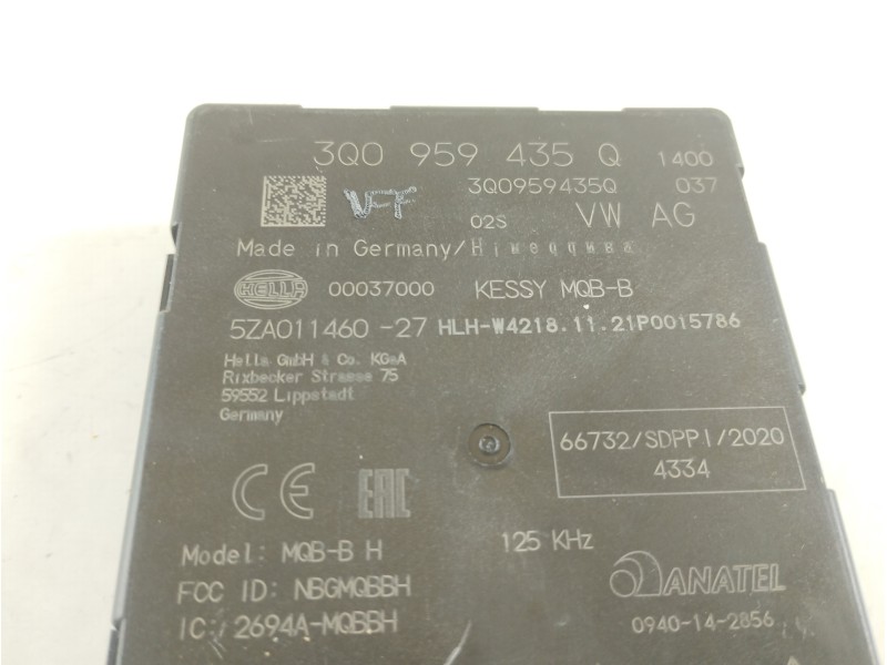 Recambio de modulo electronico para volkswagen t-roc advance referencia OEM IAM 3Q0959435Q 5ZA011460 
