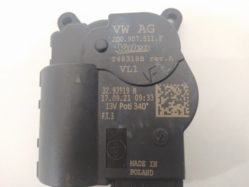 Recambio de motor apertura trampillas climatizador para volkswagen t-roc advance referencia OEM IAM 2Q0907511F T48318B 3293919M