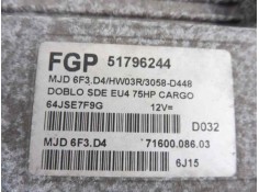 Recambio de centralita motor uce para fiat doblo (119) 1.3 16v multijet actual com. (55kw) referencia OEM IAM 51796244 64JSE7F9G 2