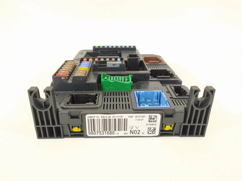 Recambio de caja reles / fusibles para peugeot 208 active referencia OEM IAM 9807531680 BSIN02 