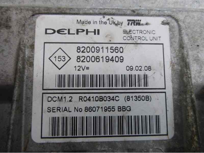Recambio de centralita motor uce para renault clio iii expression referencia OEM IAM 8200911560 8200619409 