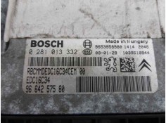 Recambio de centralita motor uce para citroën c4 berlina sx referencia OEM IAM 9664257580 0281013332 EDC16C34 2