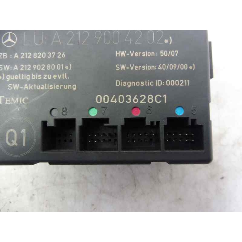 Recambio de modulo confort para mercedes-benz clase c (w204) lim. c 220 cdi blueefficiency (204.002) referencia OEM IAM A2129004