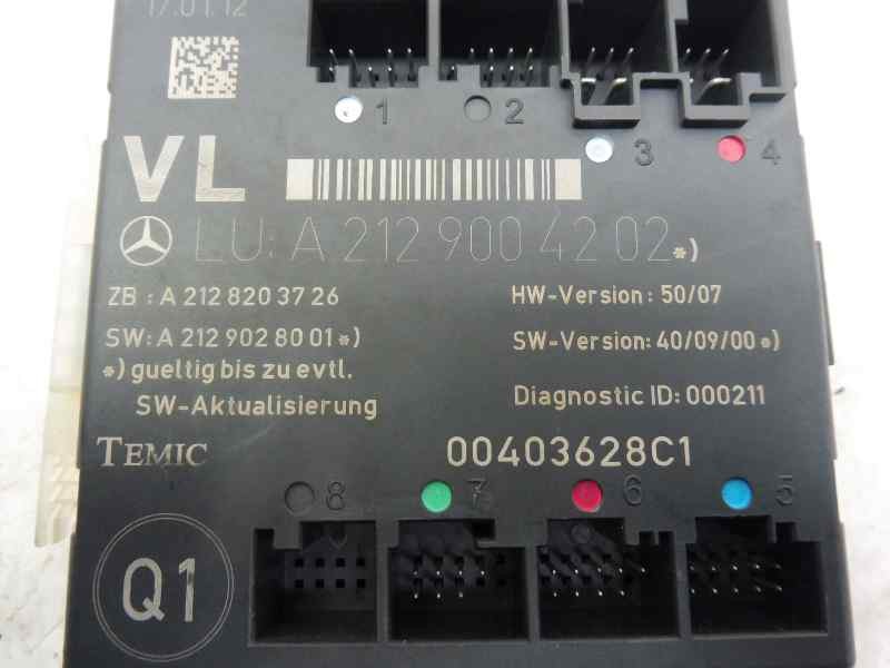 Recambio de modulo confort para mercedes-benz clase c (w204) lim. c 220 cdi blueefficiency (204.002) referencia OEM IAM A2129004