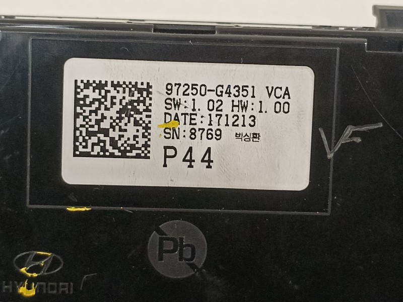 Recambio de mando climatizador para hyundai i30 (pd) essence referencia OEM IAM 97250G4351  