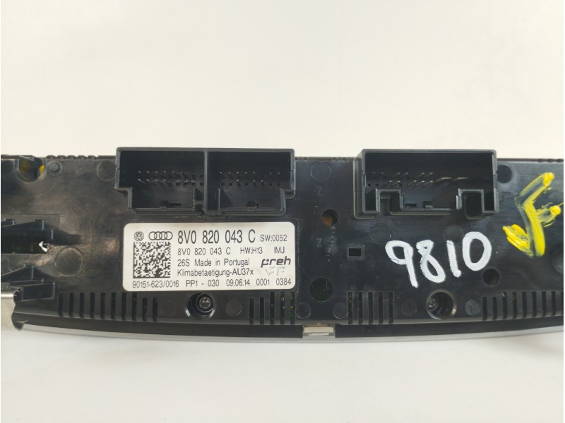 Recambio de mando climatizador para audi a3 (8v) ambiente referencia OEM IAM 8V0820043C  