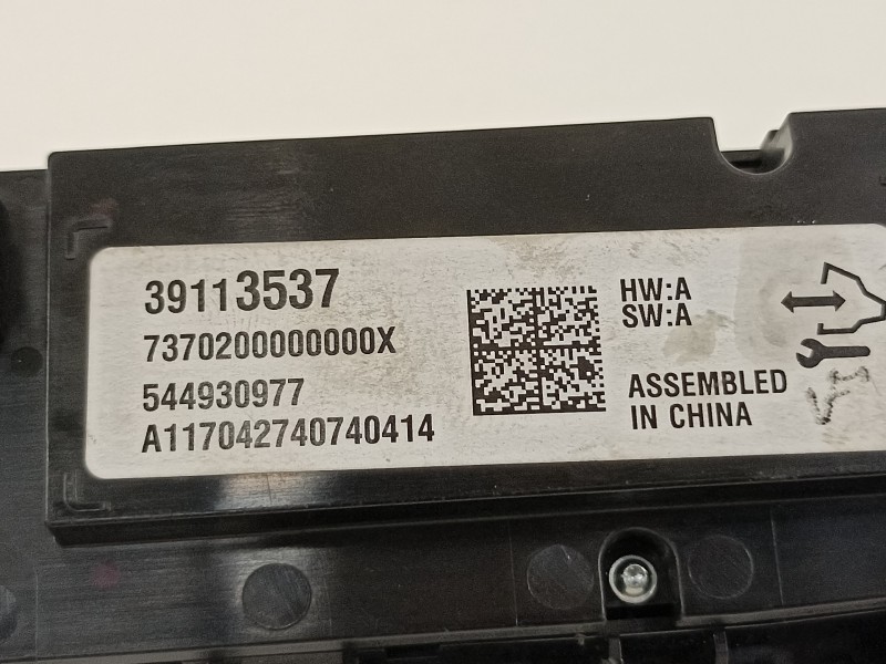 Recambio de mando climatizador para opel insignia grand sport business referencia OEM IAM 39113537  