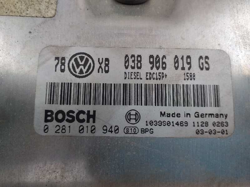 Recambio de centralita motor uce para volkswagen passat berlina (3b3) edition referencia OEM IAM 038906019GS 0281010940 