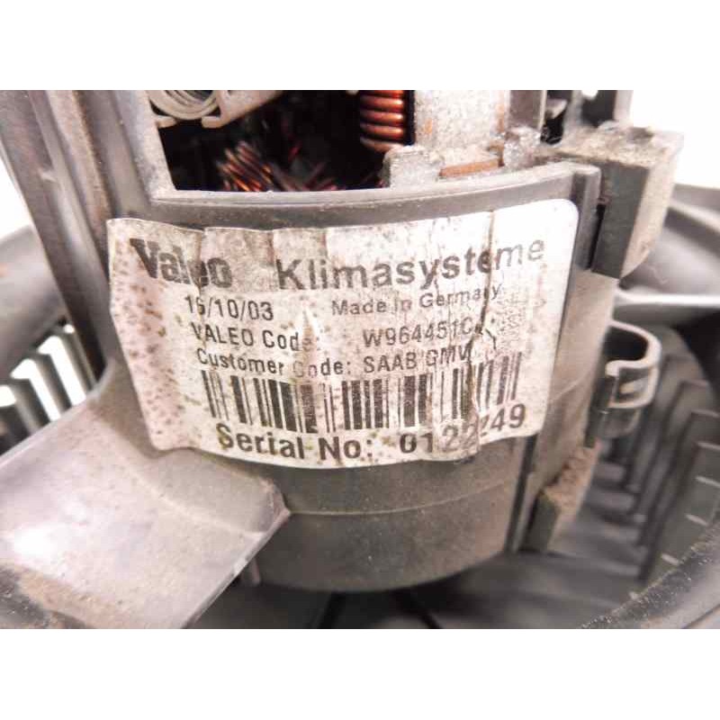Recambio de ventilador calefaccion para saab 9-5 berlina 2.3 t vector referencia OEM IAM 0122249  