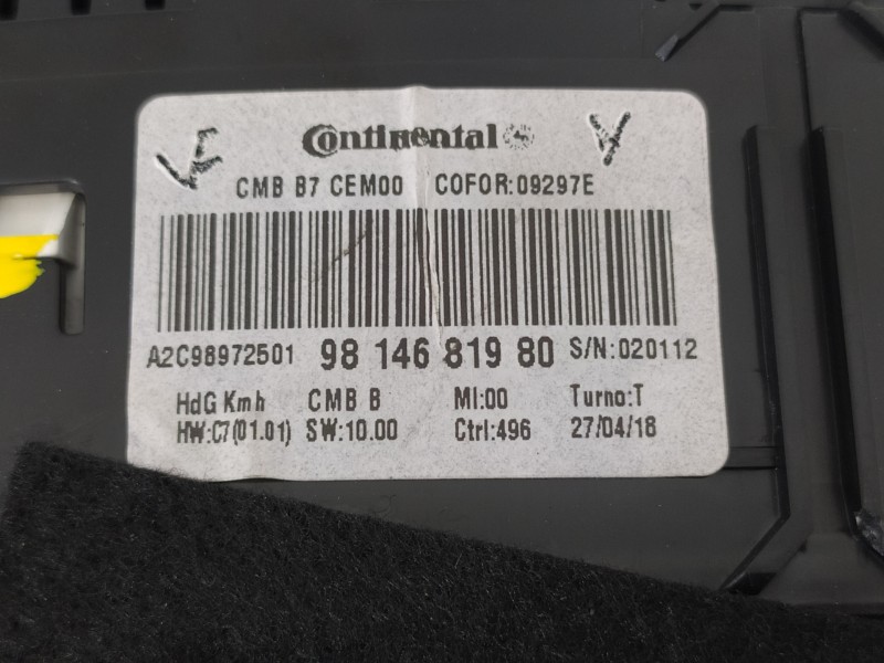 Recambio de cuadro instrumentos para citroën ds4 desire referencia OEM IAM 9814039880 9814681980 