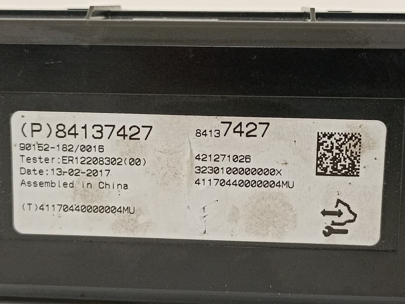 Recambio de modulo electronico para opel insignia grand sport business referencia OEM IAM 84137427  