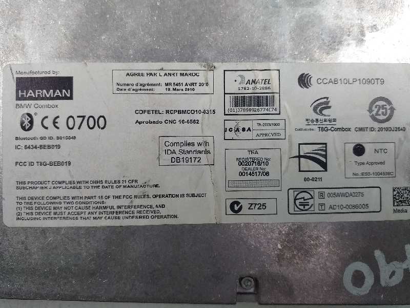 Recambio de modulo electronico para bmw serie 3 lim. (f30) 320d referencia OEM IAM 8410925715001  