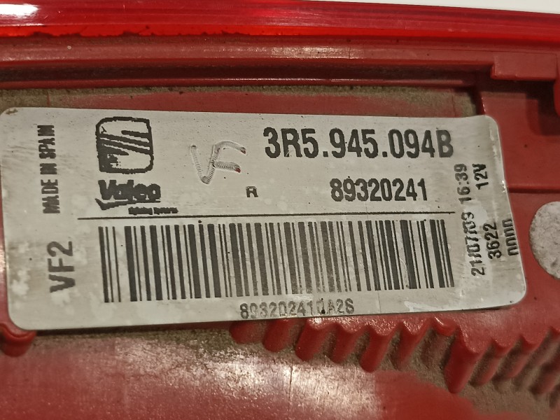Recambio de piloto trasero derecho para seat exeo berlina (3r2) reference referencia OEM IAM 3R5945094B  