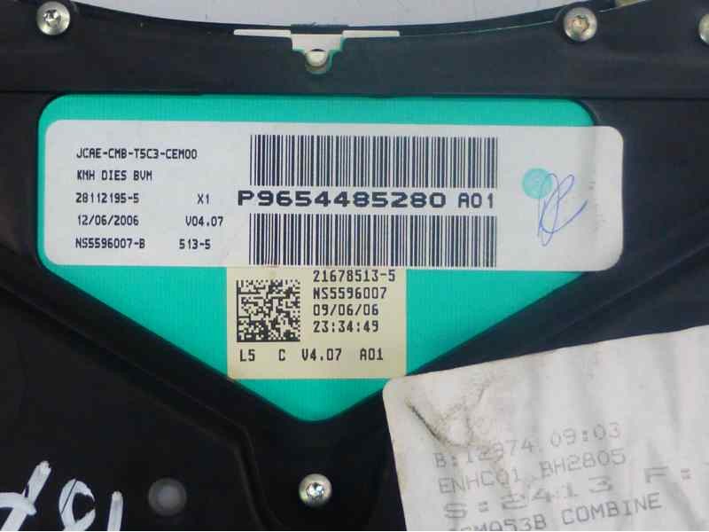 Recambio de cuadro instrumentos para peugeot 307 break/sw (s2) x-line referencia OEM IAM 9654485280  