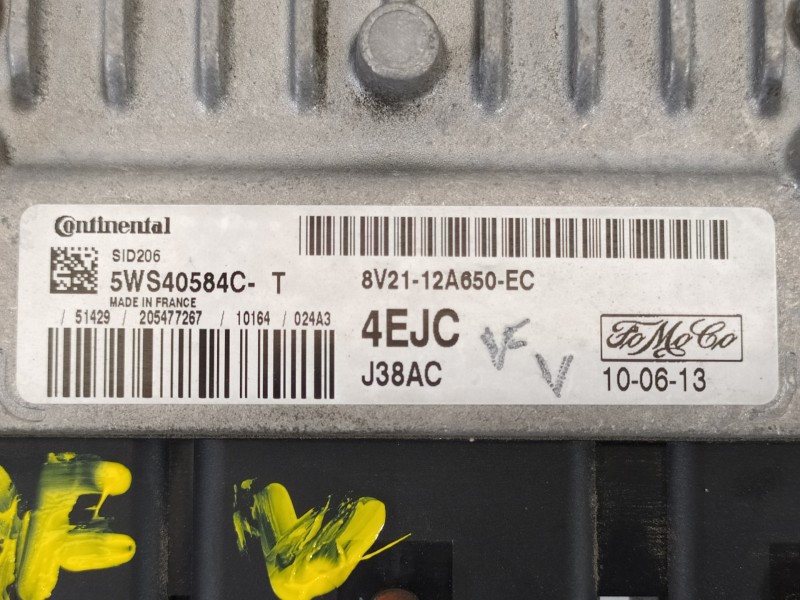 Recambio de centralita motor uce para ford fiesta (cb1) ambiente referencia OEM IAM 8V2112A650EC 5WS40584C-T 