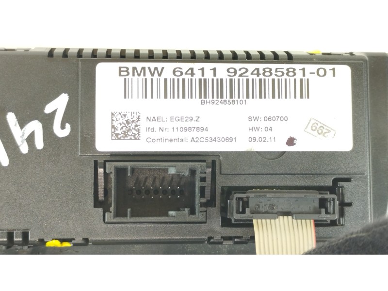 Recambio de mando climatizador para bmw serie 1 berlina (e81/e87) 116d referencia OEM IAM 64119248581  