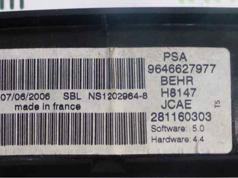 Recambio de mando climatizador para peugeot 307 break/sw (s2) x-line referencia OEM IAM 9646627977 281160303 