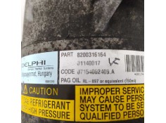 Recambio de compresor aire acondicionado para renault scenic ii authentique referencia OEM IAM 8200316164   2