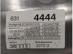 Recambio de elevalunas trasero izquierdo para mercedes-benz clase c (w204) lim. c 180 cdi blueefficiency (204.000) referencia OE 2