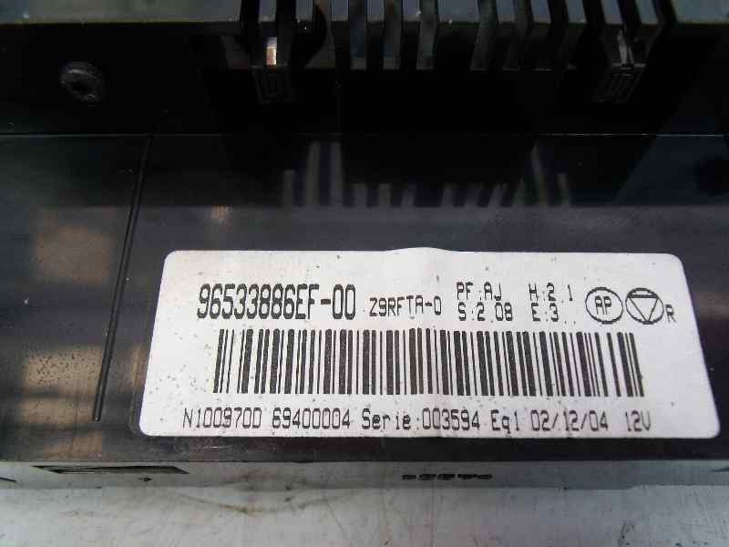 Recambio de mando climatizador para peugeot 607 (s2) básico referencia OEM IAM 96533886EF  