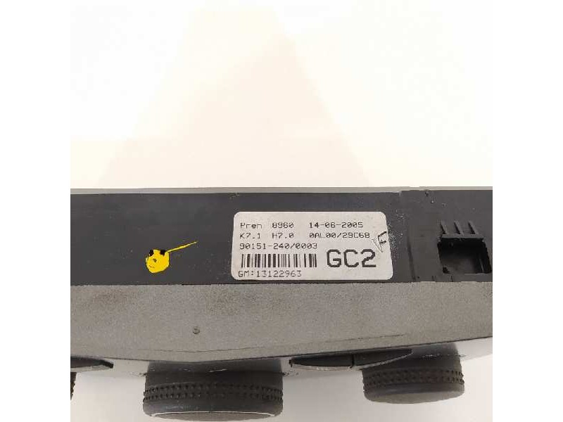 Recambio de mando climatizador para opel astra h berlina enjoy referencia OEM IAM 13122963 90151240  Recambio de mando climatizador para opel astra h berlina enjoy referencia OEM IAM 13122963 90151240