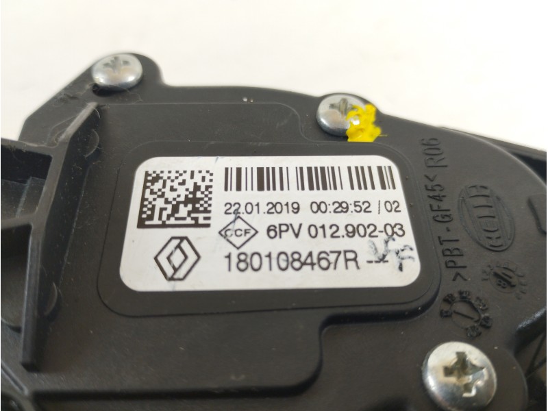 Recambio de potenciometro pedal para dacia duster ii sl 2019 referencia OEM IAM 180108467R 6PV01290203 