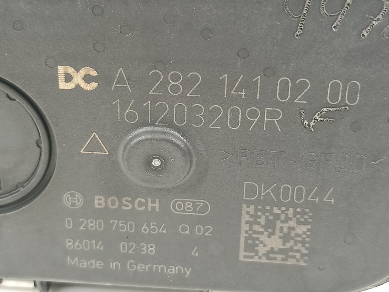 Recambio de caja mariposa para dacia duster ii sl 2019 referencia OEM IAM 161203209R  